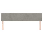 vidaXL Tăblii de pat, 2 buc, gri deschis, 90x5x78/88 cm, catifea vidaXL Tăblii de pat, 2 buc, gri deschis, 90x5x78/88 cm, catifea
