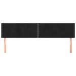 vidaXL Tăblii de pat, 2 buc, negru, 90x5x78/88 cm, catifea