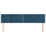 vidaXL Tăblii de pat, 2 buc, albastru închis, 90x5x78/88 cm, catifea vidaXL Tăblii de pat, 2 buc, albastru închis, 90x5x78/88 cm, catifea