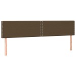 vidaXL Tăblii de pat, 2 buc, maro închis, 100x5x78/88 cm, textil
