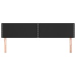vidaXL Tăblii de pat, 2 buc, negru, 100x5x78/88 cm, piele ecologică