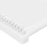 vidaXL Tăblii de pat, 2 buc, alb, 100x5x78/88 cm, piele ecologică vidaXL Tăblii de pat, 2 buc, alb, 100x5x78/88 cm, piele ecologică