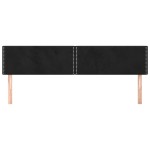 vidaXL Tăblii de pat, 2 buc, negru, 100x5x78/88 cm, catifea