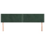 vidaXL Tăblii de pat, 2 buc, verde închis, 100x5x78/88 cm, catifea vidaXL Tăblii de pat, 2 buc, verde închis, 100x5x78/88 cm, catifea