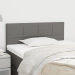 vidaXL Tăblie de pat, gri închis, 80x5x78/88 cm, textil vidaXL Tăblie de pat, gri închis, 80x5x78/88 cm, textil