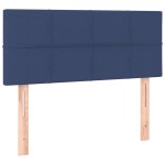 vidaXL Tăblie de pat, albastru, 80x5x78/88 cm, textil