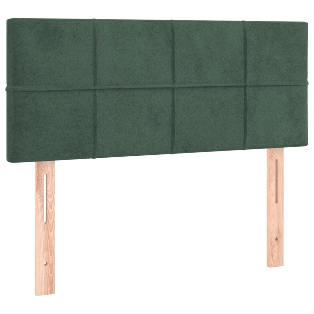vidaXL Tăblie de pat, verde închis, 80x5x78/88 cm, catifea