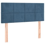 vidaXL Tăblie de pat, albastru închis, 80x5x78/88 cm, catifea vidaXL Tăblie de pat, albastru închis, 80x5x78/88 cm, catifea