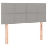 vidaXL Tăblie de pat, gri deschis, 90x5x78/88 cm, textil