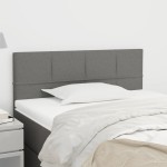 vidaXL Tăblie de pat, gri închis, 90x5x78/88 cm, textil vidaXL Tăblie de pat, gri închis, 90x5x78/88 cm, textil
