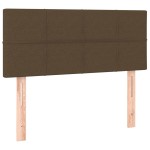vidaXL Tăblie de pat, maro închis, 90x5x78/88 cm, textil vidaXL Tăblie de pat, maro închis, 90x5x78/88 cm, textil