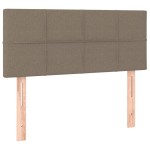 vidaXL Tăblie de pat, gri taupe, 90x5x78/88 cm, textil