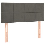 vidaXL Tăblie de pat, gri închis, 90x5x78/88 cm, catifea vidaXL Tăblie de pat, gri închis, 90x5x78/88 cm, catifea