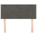 vidaXL Tăblie de pat, gri închis, 90x5x78/88 cm, catifea vidaXL Tăblie de pat, gri închis, 90x5x78/88 cm, catifea