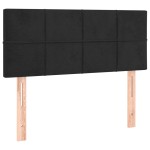 vidaXL Tăblie de pat, negru, 90x5x78/88 cm, catifea