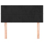 vidaXL Tăblie de pat, negru, 90x5x78/88 cm, catifea
