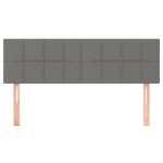 vidaXL Tăblii de pat, 2 buc., gri închis, 72x5x78/88 cm, textil vidaXL Tăblii de pat, 2 buc., gri închis, 72x5x78/88 cm, textil