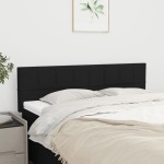 vidaXL Tăblii de pat, 2 buc., negru, 72x5x78/88 cm, țesătură vidaXL Tăblii de pat, 2 buc., negru, 72x5x78/88 cm, țesătură