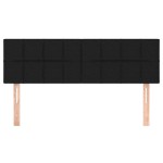 vidaXL Tăblii de pat, 2 buc., negru, 72x5x78/88 cm, țesătură vidaXL Tăblii de pat, 2 buc., negru, 72x5x78/88 cm, țesătură