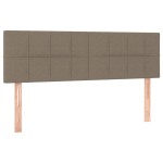 vidaXL Tăblii de pat, 2 buc., gri taupe, 72x5x78/88 cm, textil vidaXL Tăblii de pat, 2 buc., gri taupe, 72x5x78/88 cm, textil