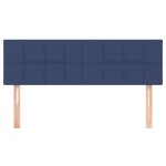 vidaXL Tăblii de pat, 2 buc., albastru, 72x5x78/88 cm, textil vidaXL Tăblii de pat, 2 buc., albastru, 72x5x78/88 cm, textil