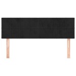 vidaXL Tăblii de pat, 2 buc., negru, 72x5x78/88 cm, catifea vidaXL Tăblii de pat, 2 buc., negru, 72x5x78/88 cm, catifea