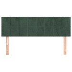 vidaXL Tăblii de pat, 2 buc., verde închis, 72x5x78/88 cm, catifea vidaXL Tăblii de pat, 2 buc., verde închis, 72x5x78/88 cm, catifea