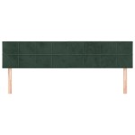 vidaXL Tăblii de pat, 2 buc, verde închis, 80x5x78/88 cm, catifea
