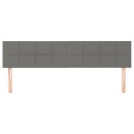 vidaXL Tăblii de pat, 2 buc, gri închis, 90x5x78/88 cm, textil vidaXL Tăblii de pat, 2 buc, gri închis, 90x5x78/88 cm, textil