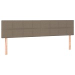 vidaXL Tăblii de pat, 2 buc, gri taupe, 90x5x78/88 cm, textil vidaXL Tăblii de pat, 2 buc, gri taupe, 90x5x78/88 cm, textil