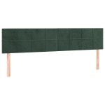 vidaXL Tăblii de pat, 2 buc, verde închis, 90x5x78/88 cm, catifea vidaXL Tăblii de pat, 2 buc, verde închis, 90x5x78/88 cm, catifea