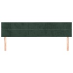 vidaXL Tăblii de pat, 2 buc, verde închis, 90x5x78/88 cm, catifea vidaXL Tăblii de pat, 2 buc, verde închis, 90x5x78/88 cm, catifea