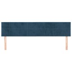 vidaXL Tăblii de pat, 2 buc, albastru închis, 90x5x78/88 cm, catifea vidaXL Tăblii de pat, 2 buc, albastru închis, 90x5x78/88 cm, catifea