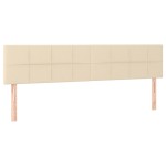 vidaXL Tăblii de pat, 2 buc, crem, 100x5x78/88 cm, textil vidaXL Tăblii de pat, 2 buc, crem, 100x5x78/88 cm, textil
