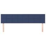 vidaXL Tăblii de pat, 2 buc, albastru, 100x5x78/88 cm, textil vidaXL Tăblii de pat, 2 buc, albastru, 100x5x78/88 cm, textil