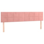 vidaXL Tăblii de pat, 2 buc, roz, 100x5x78/88 cm, catifea vidaXL Tăblii de pat, 2 buc, roz, 100x5x78/88 cm, catifea