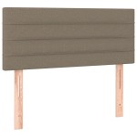 vidaXL Tăblie de pat, gri taupe, 80x5x78/88 cm, textil vidaXL Tăblie de pat, gri taupe, 80x5x78/88 cm, textil