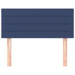vidaXL Tăblie de pat, albastru, 80x5x78/88 cm, textil