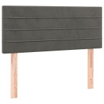 vidaXL Tăblie de pat, gri închis, 80x5x78/88 cm, catifea vidaXL Tăblie de pat, gri închis, 80x5x78/88 cm, catifea