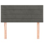 vidaXL Tăblie de pat, gri închis, 80x5x78/88 cm, catifea vidaXL Tăblie de pat, gri închis, 80x5x78/88 cm, catifea
