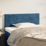 vidaXL Tăblie de pat, albastru închis, 80x5x78/88 cm, catifea vidaXL Tăblie de pat, albastru închis, 80x5x78/88 cm, catifea