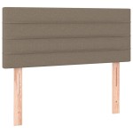 vidaXL Tăblie de pat, gri taupe, 90x5x78/88 cm, textil vidaXL Tăblie de pat, gri taupe, 90x5x78/88 cm, textil