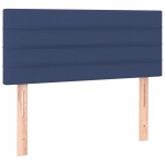vidaXL Tăblie de pat, albastru, 90x5x78/88 cm, textil