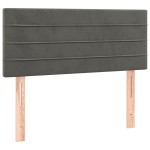 vidaXL Tăblie de pat, gri închis, 90x5x78/88 cm, catifea vidaXL Tăblie de pat, gri închis, 90x5x78/88 cm, catifea