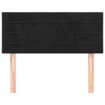 vidaXL Tăblie de pat, negru, 90x5x78/88 cm, catifea