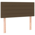 vidaXL Tăblie de pat, maro închis, 100x5x78/88 cm, textil vidaXL Tăblie de pat, maro închis, 100x5x78/88 cm, textil