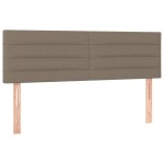 vidaXL Tăblii de pat, 2 buc., gri taupe, 72x5x78/88 cm, textil vidaXL Tăblii de pat, 2 buc., gri taupe, 72x5x78/88 cm, textil