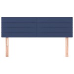 vidaXL Tăblii de pat, 2 buc., albastru, 72x5x78/88 cm, textil vidaXL Tăblii de pat, 2 buc., albastru, 72x5x78/88 cm, textil