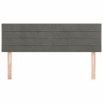 vidaXL Tăblii de pat, 2 buc., gri închis, 72x5x78/88 cm, catifea vidaXL Tăblii de pat, 2 buc., gri închis, 72x5x78/88 cm, catifea