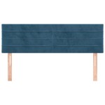 vidaXL Tăblii de pat, 2 buc., albastru închis, 72x5x78/88 cm, catifea vidaXL Tăblii de pat, 2 buc., albastru închis, 72x5x78/88 cm, catifea